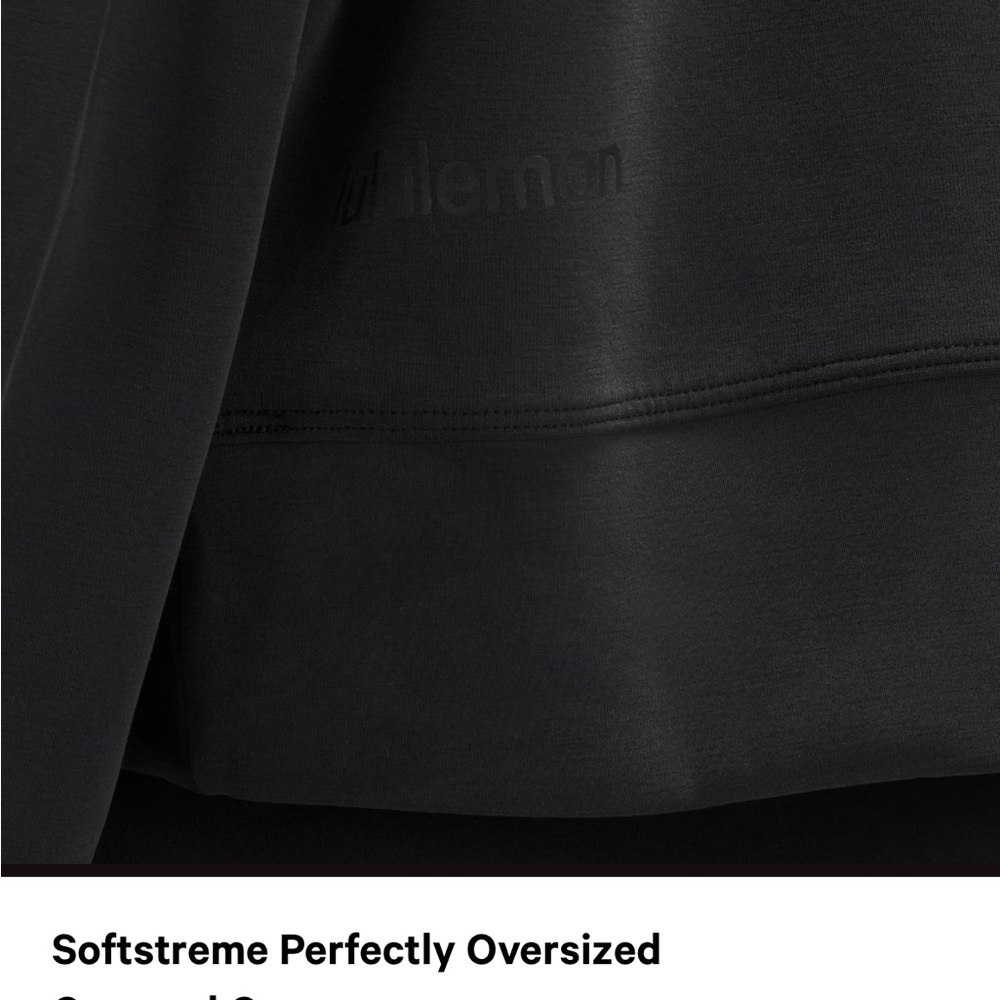 lululemon softstreme oversized cropped crew - Picture 2 of 5